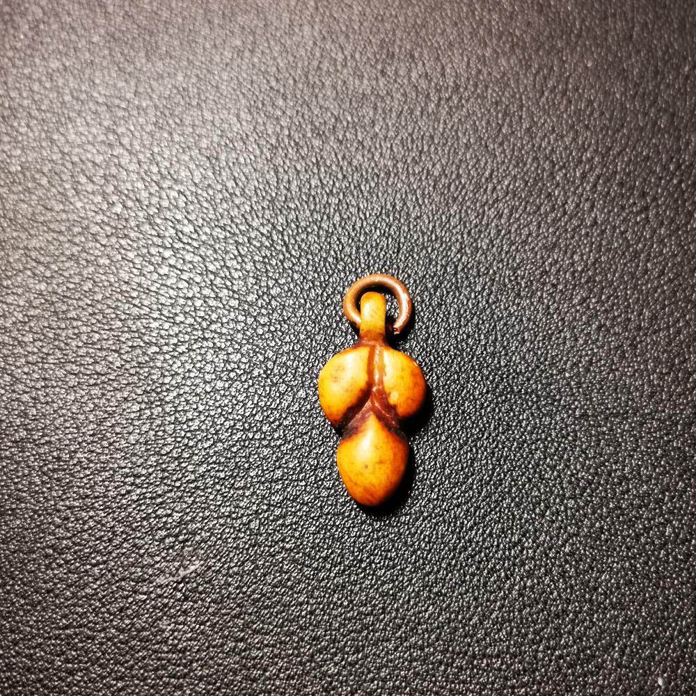 Gandhanra Tibetan Bone Carved Nubro Amulet,Mani Jewel/Wish-Fulfilling Cintamani, - Tibetan Buddhist mala beads, close-up detail